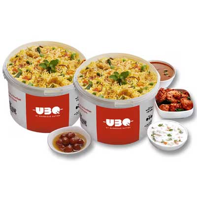 "Family Bucket - Veg Biryani (Serves 7-8) - Click here to View more details about this Product